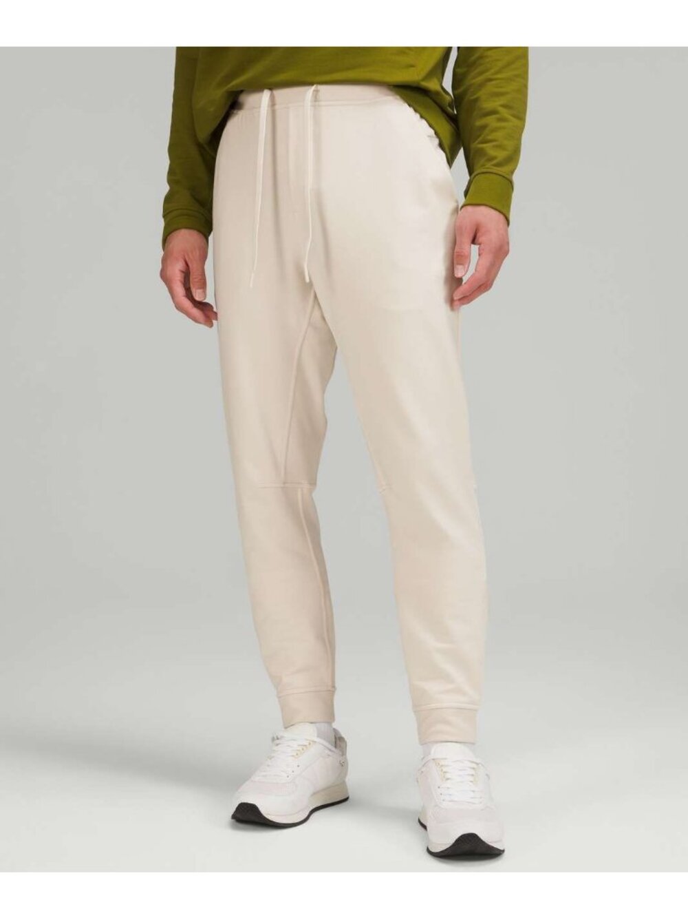 Lululemon men's small beige city sweat jogger pants athletic athleisure casual